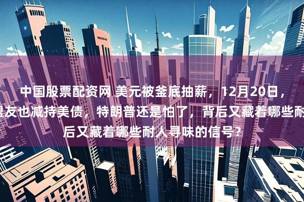 中国股票配资网 美元被釜底抽薪,12月20日,除中国外,美盟友也减持美债,特朗普还是怕了,背后又藏着哪些耐人寻味的信号?