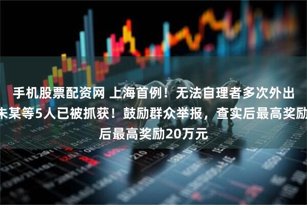 手机股票配资网 上海首例！无法自理者多次外出旅游？朱某等5人已被抓获！鼓励群众举报，查实后最高奖励20万元